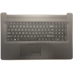 Replacement for HP Pavilion17BY 17-by 17CA 17-CA 17Q-CS Laptop Upper Case Palmrest Touchpad with Keyboard Assembly Part L22750-001 6070B1308103 Grey