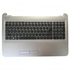 New HP 15-AY 15-BA Palmrest Top Case with Keyboard & Touchpad Silver 855022-001