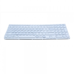 Laptop US Layout Keyboard With Backlight White Color For Sony SVE151A11W