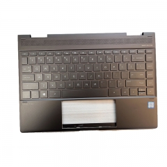 Used Brown Palmrest US Keyboard Backlight Upper Case Top Case For HP Spectre x360 13-AE 13-AE013DX