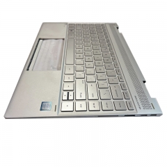 New Silver Palmrest US Keyboard Backlight Upper Case Top Case For HP Spectre x360 13-AE 13-AE013DX