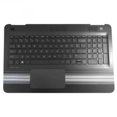 HP Pavilion 15-AU 15-AW Palmrest Keyboard & Touchpad Silver Strips Non-Backlit