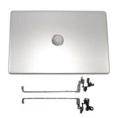 New LCD Back Cover + Hinges L20434-001 Silver 15.6