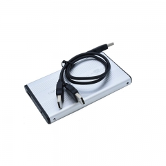 2.5 inch IDE Hard Drive USB Case Silver Color