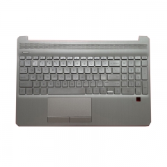New Palmrest Top Case With Fingerprint Hole For HP 15S-DU L52154-001