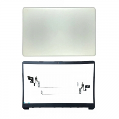 New For HP 15-DW 15s-DY 15s-DU TPN-C139 LCD Back Cover+Bezel + LCD Hinges Silver