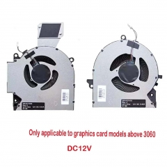 Cooling Fan for HP OMEN 16-B 16-C TPN-Q265 Q267 12V
