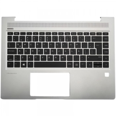 14 inch Palmrest Topcase With Backlight Backlit Keyboard Spanish SP Layout For HP 445 440 G7 Silver Color