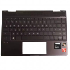 Used Laptop Palmrest With US Backlight Keyboard For HP 13 AG 13-AG000AU TPN W133 Brown Color