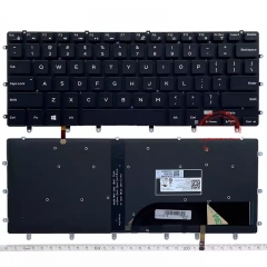 Laptop US Layout Keyboard With Backlight For Dell XPS 9560 Black Color Original