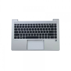 Silver New Palmrest Keyboard For HP ProBook 440 G8 445 G8 M23770-001 Non-Backlit