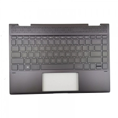 Used Palmrest Top Case With US Backlight Keyboard For HP Envy 13-AG Series Brown Color
