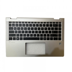 Used Laptop PalmRest&Keyboard For HP EliteBook X360 1040 G6 L66881-001 with Backlit US Silver
