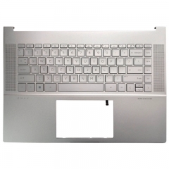 Upper Case w/ US Backlight Keyboard For HP ENVY 16 16-H TPN-Q159 Silver Color