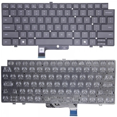 US no Backlight Keyboard For Dell Latitude 7640 7340 7440 7450 Black Color