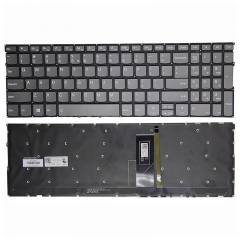 US Keyboard For Lenovo ThinkBook 15-IML IIL V340-15-IML YOGA C740-15 Gray backlit lack Label