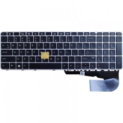 New US Layout Silver Backlit Keyboard For HP EliteBook 850 G3 G4 755 G3 G4 ZBook 15u G3
