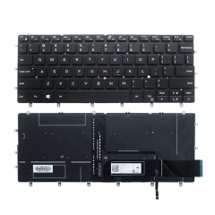 US Layout Backlight Keyboard For Dell XPS 13 13-9370 9375 9360 9317 9380 9305 7390 P82G Black Color