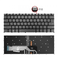 US Layout Keyboard For LENOVO IDEAPAD FLEX 5 14IIL05 81X1 Air14IIL 14ARE 2020 Pro14ITL 14IHU 14ALC 2021 F10 lock backlit Grey