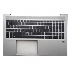 SP Palmrest Upper Case With Backlight Backlit Keyboard For HP EliteBook750 755 850 G7 G8 Silver Color