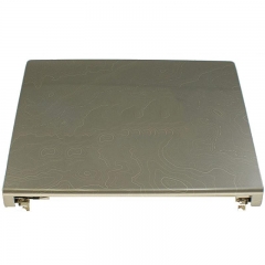 For Dell New OEM Studio 15 1535 1536 1537 LCD Back Lid Top Cover Gray K361D case housing Panel Rear Back Cover Hinges Monitor Assembly Topographic Print