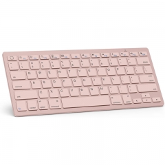 Bluetooth Keyboard For iPad 10th Generation, iPad 10.2 (9th/8th/7th), iPad Pro 13/12.9/11 inch, iPad Air/Mini and More Bluetooth Enabled Devices, Pink