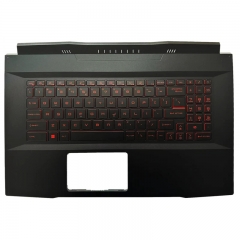 New Palmrest Cover Keyboard Full RED Backlit For MSI Katana GF76 MS-17L1 MS-17L3