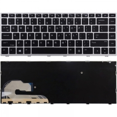 Keyboard Replacement Without Backlight For HP EliteBook 745 G5 745 G6 840 G5 846 G5 840 G6 846 G6,ZBook 14u G5,14u G6 Laptop L45090-B31 L45090-001 2B-BBU01Q100 2B-ABU07Q100
